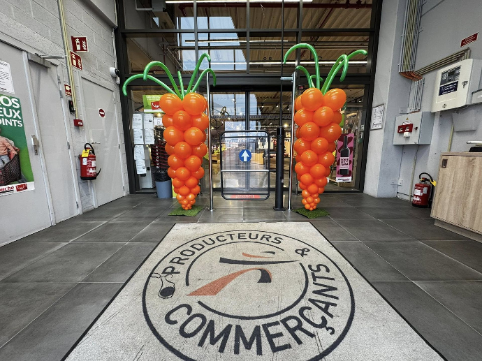 montage ballons magasin 