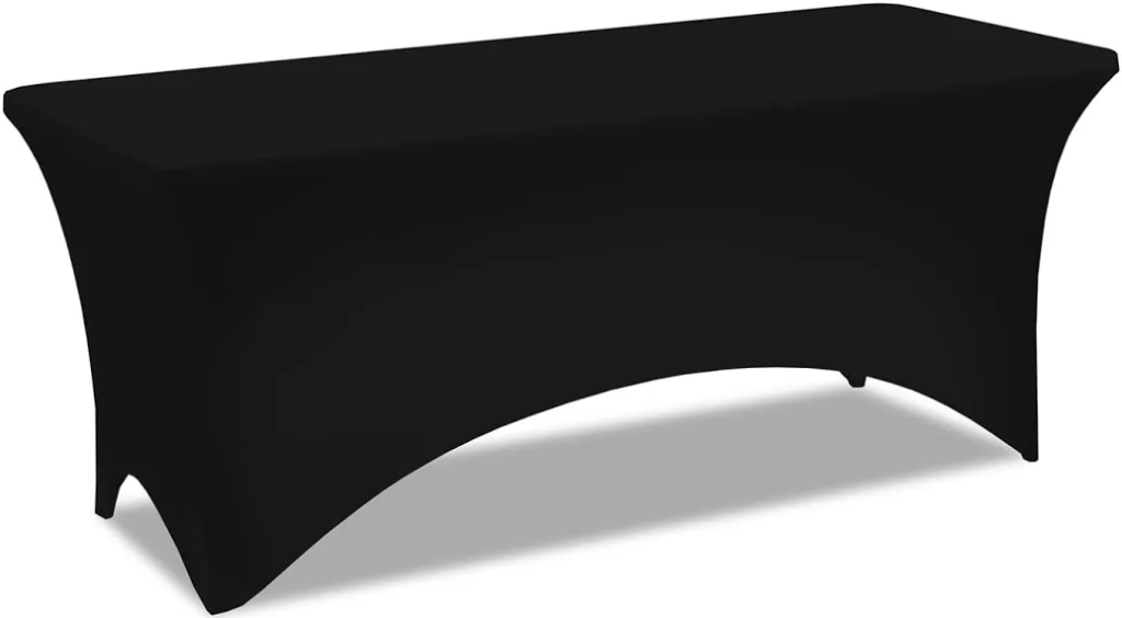 Housse de table pliante 180 cm, noir