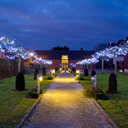 Playlight caoutchouc - 10 m - 100 leds blanc Froid  - fil noir - 230V