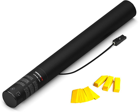 Canon à confettis Electrique Jaune  50 cm