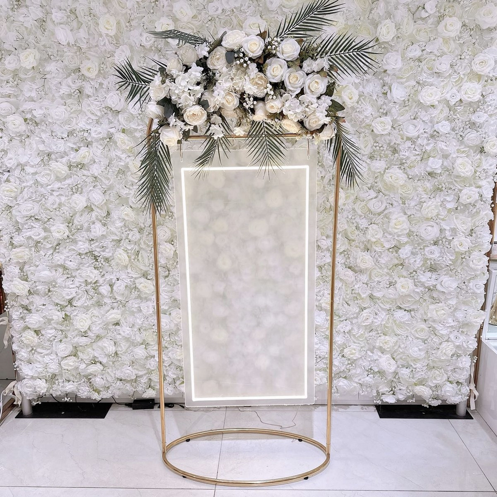 Panneau de bienvenue arrondi LED personnalisée