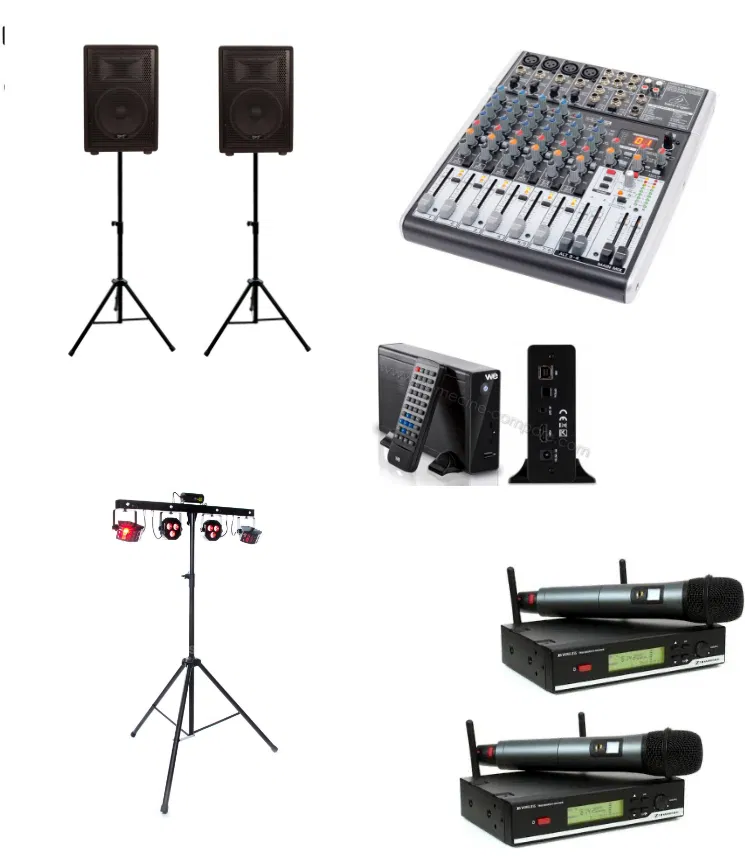 Kit Karaoké 1.2.1 - 2x250w Lights FX Inclus + Micro HF