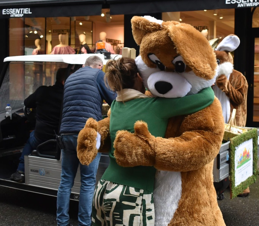 Préstation mascotte Lapin de pâques  45 min
