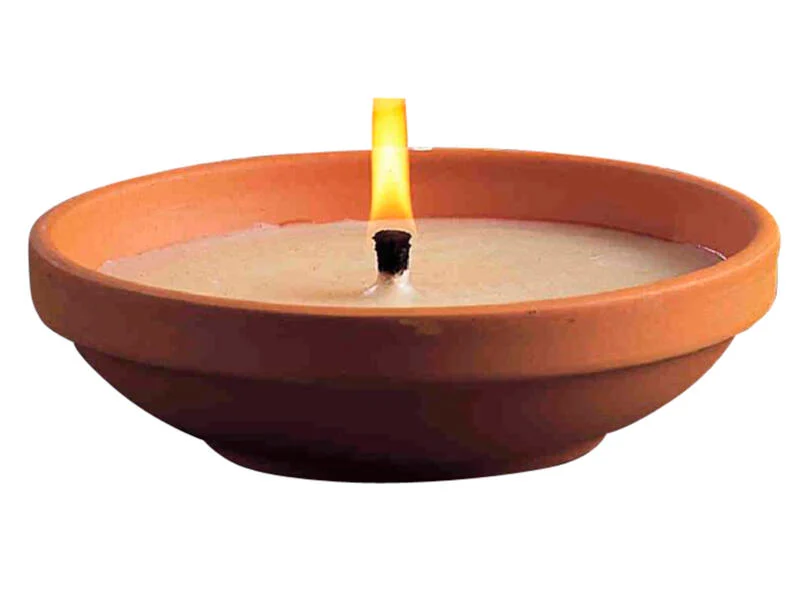 Bougie terre cuite