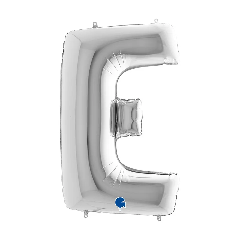 Ballon Lettre " E " Argent