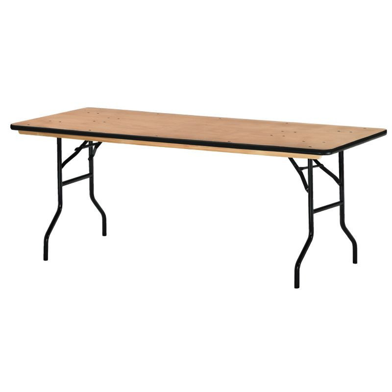 Table rectangulaire en bois 183 x 76 cm ( 6 personnes )