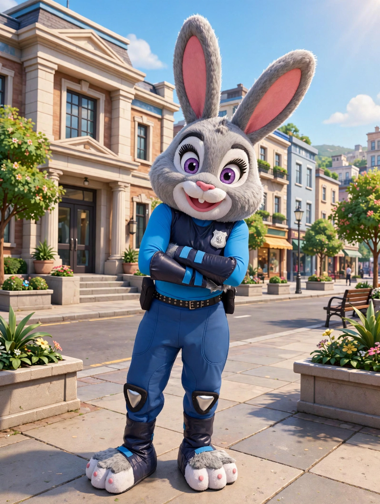 Préstation mascotte Judy hopps ( Zootopie ) (30 min ( anniversaire ))