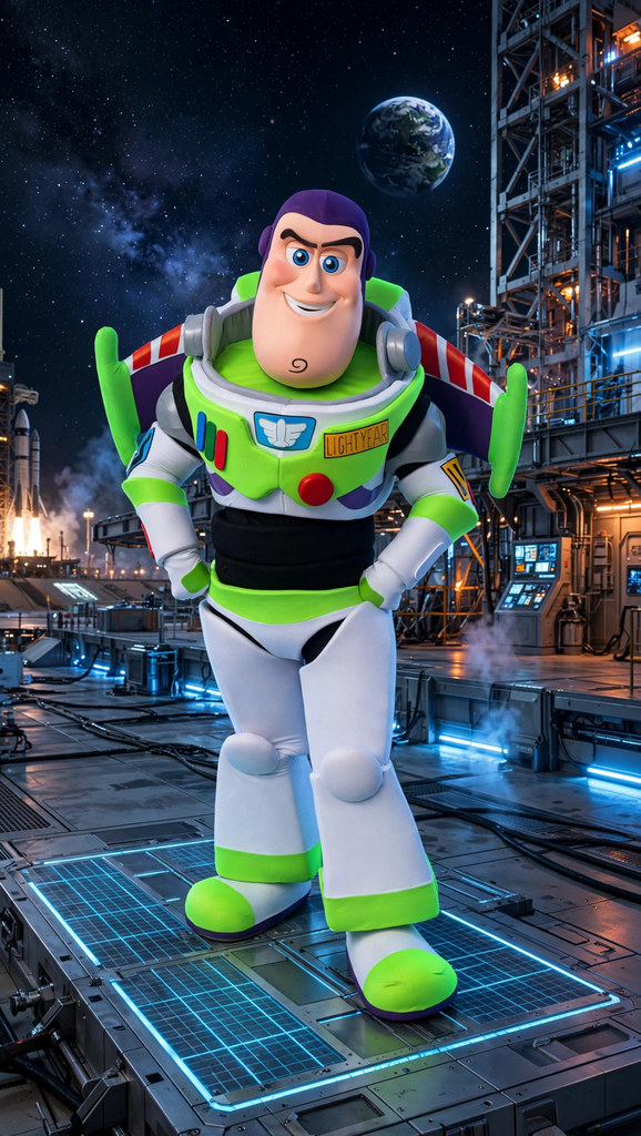 Préstation mascotte Buzz l'éclaire (30 min ( anniversaire ))