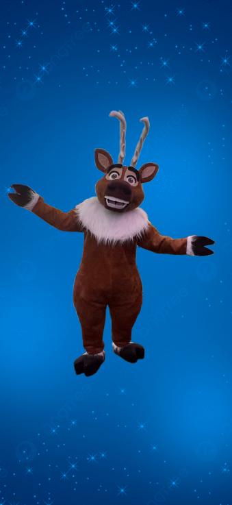 Préstation mascotte Sven ( reine des neiges )