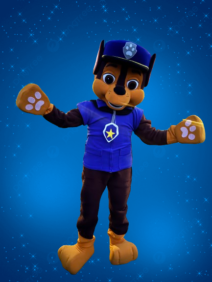 Préstation mascotte Chase ( pat patrouille )