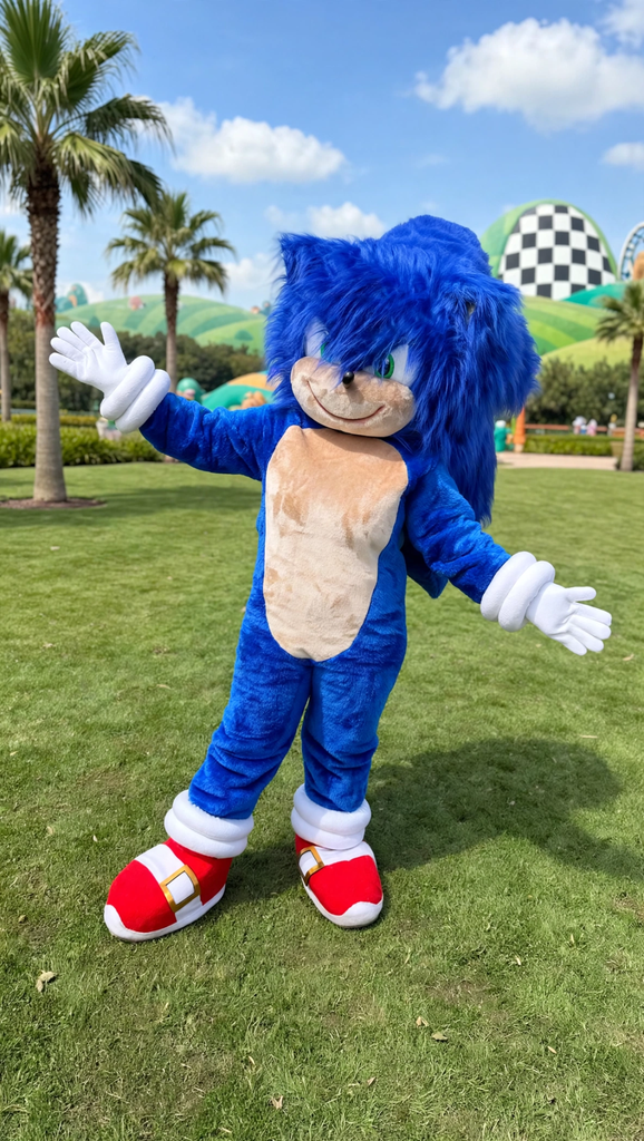 Préstation mascotte Sonic (30 min ( anniversaire ))