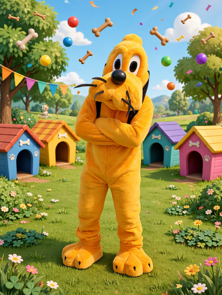 Préstation mascotte Pluto (30 min ( anniversaire ))