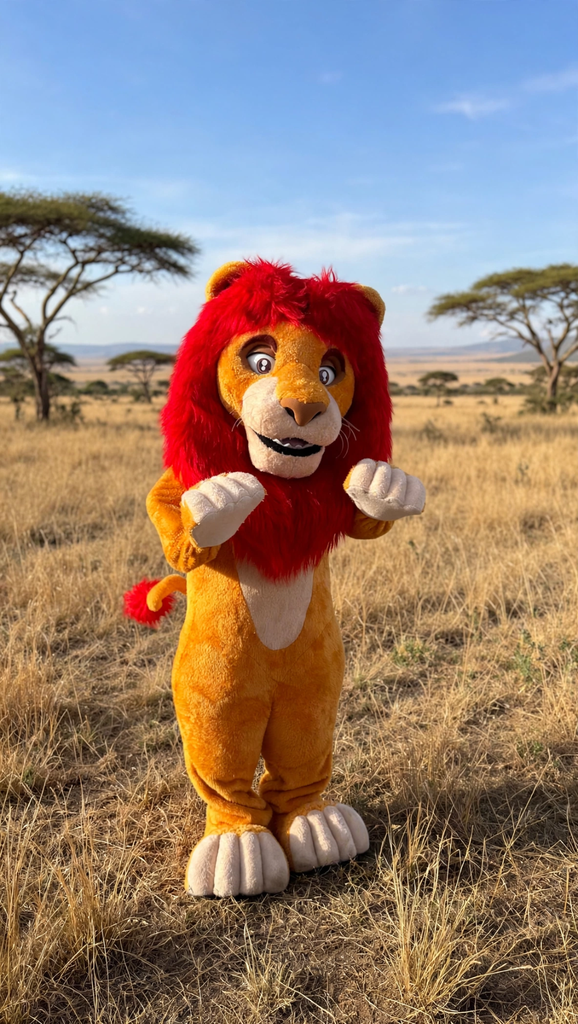 Préstation mascotte Simba ( Le rois lion ) (30 min ( anniversaire ))