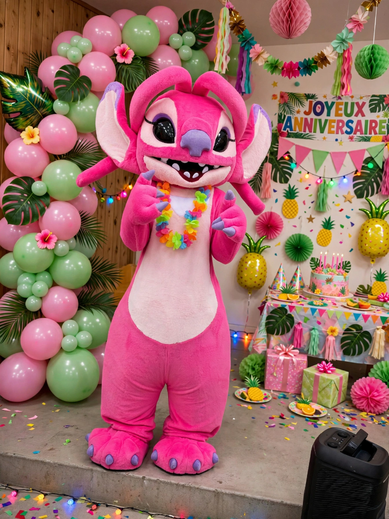 Préstation mascotte Angel ( Stitch ) (30 min ( anniversaire ))