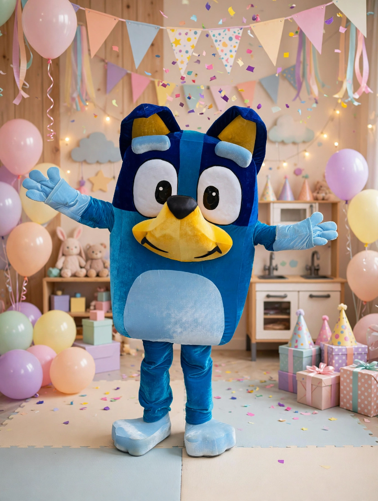 Préstation mascotte Bluey (30 min ( anniversaire ))
