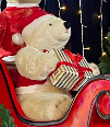 Ourson Blanc assis Animatronic