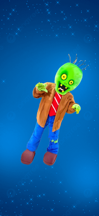 Préstation mascotte Zombie ( Halloween ) (30 min ( anniversaire ))