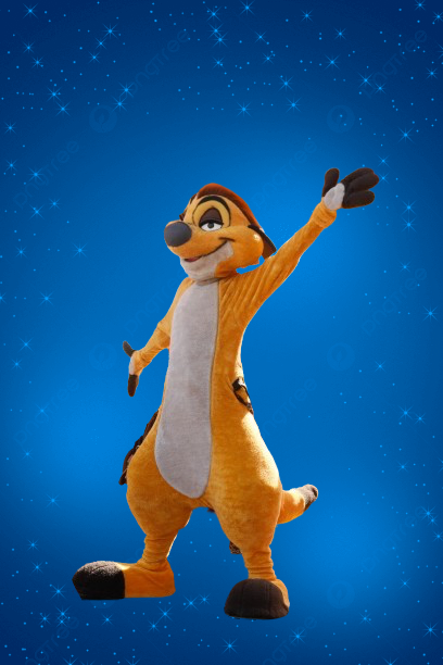 Préstation mascotte Timon ( Rois lion )