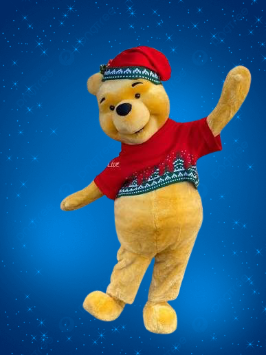 Préstation mascotte Winnie l’ourson ( Noel )