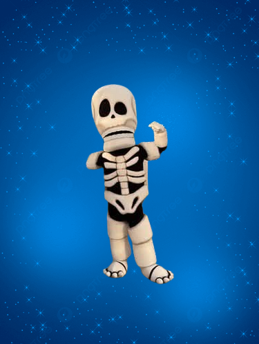 Préstation mascotte Squelette ( Halloween )