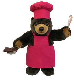 Ourson Gourmand debout Animatronic