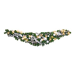 Swag de sapin, 180cm, décoré argent , 50 LED