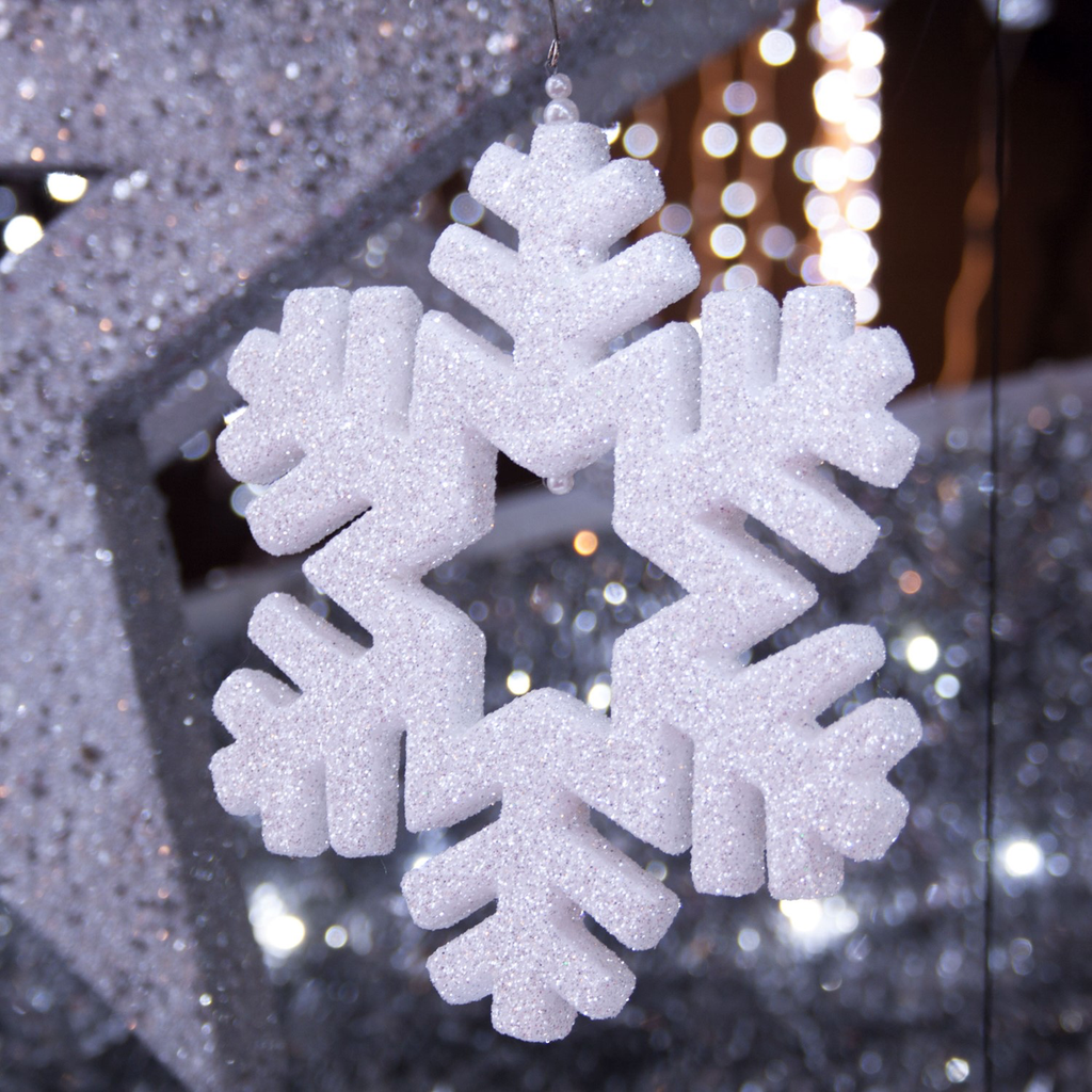 Cristal de neige "Brindisi" - blanc - 20 cm