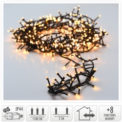 Guirlande led basic blanc chaud 8m