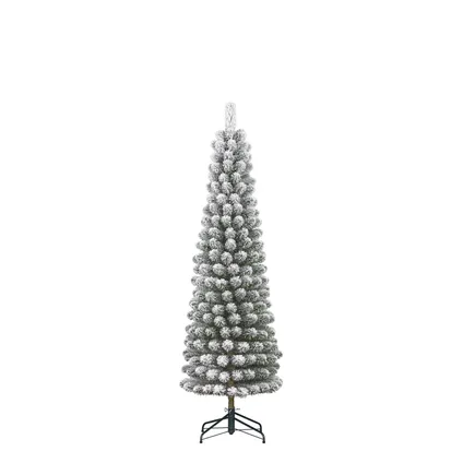 Sapin de noel artificiel 185cm cm enneigée charlton pilar