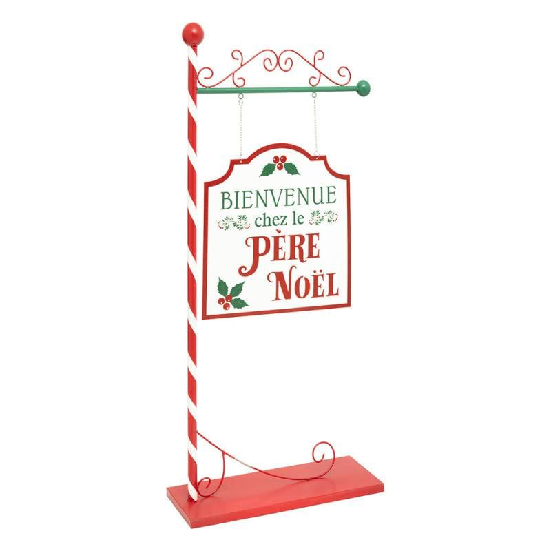 Pancarte métal Père Noël