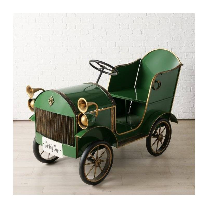 Voiture décorative de noël Santa's Car verte