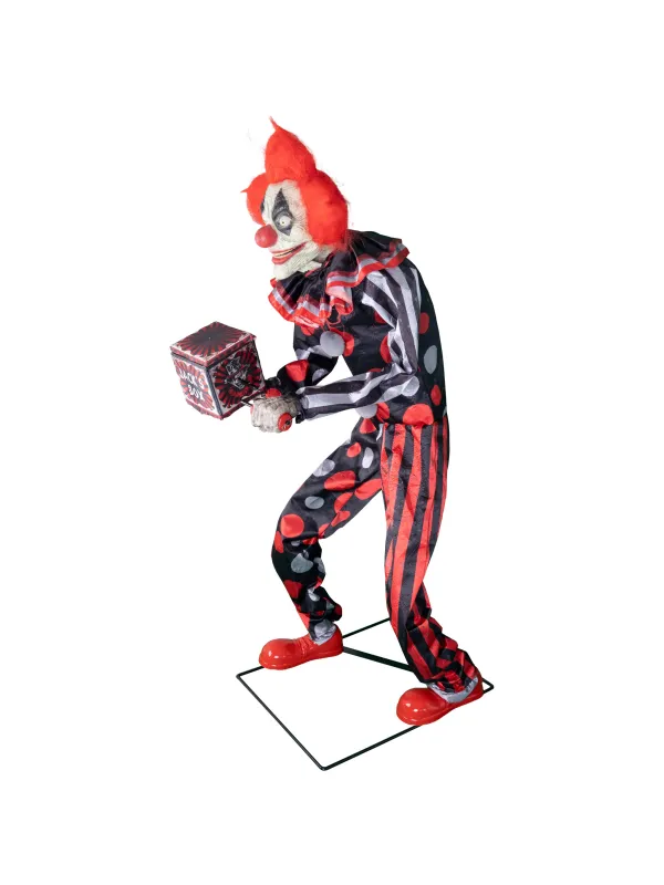 clown avec boite à musique lumineux sonore et motorisé