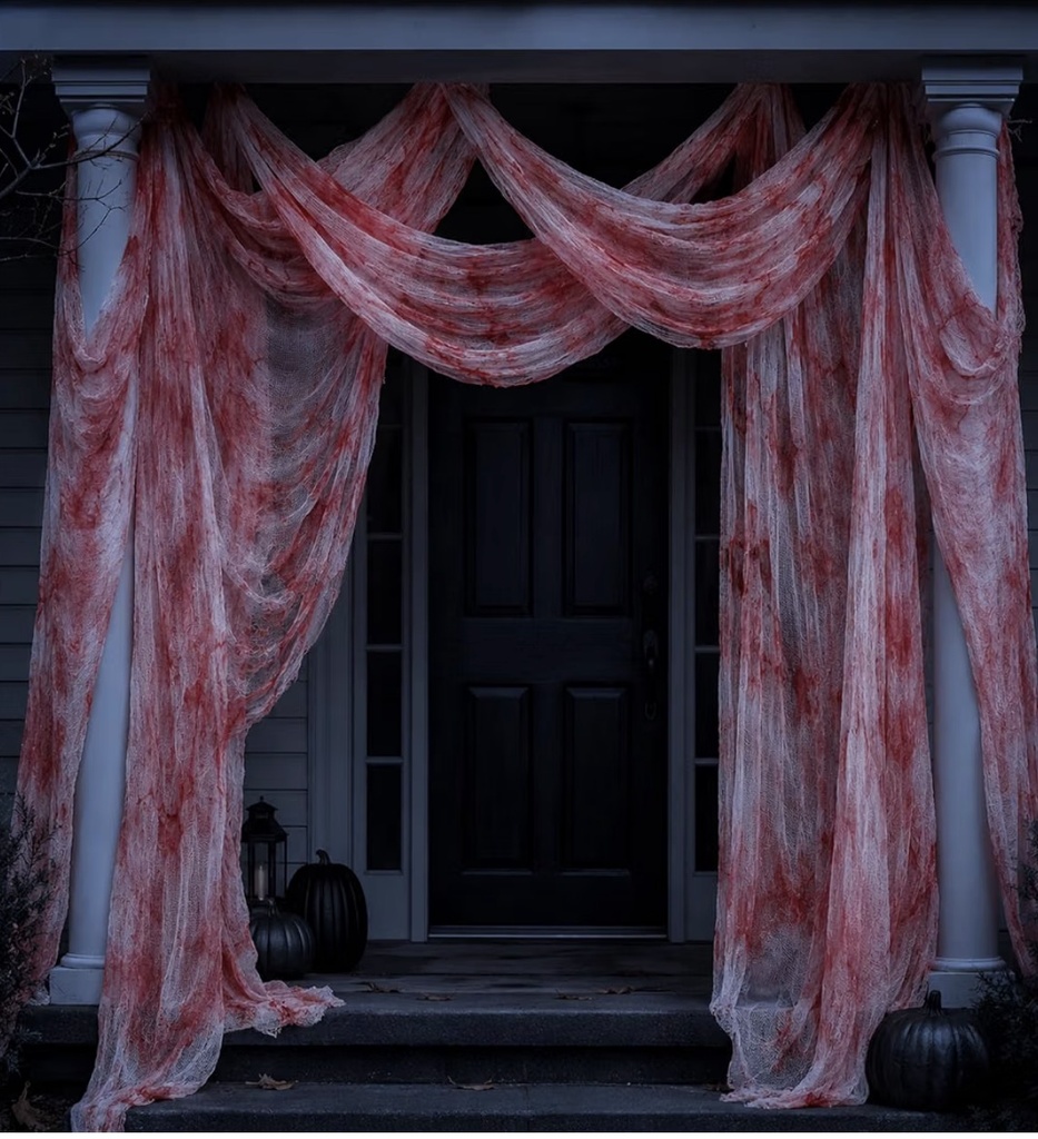 Tissu - Effrayant Deco Halloween Gaze