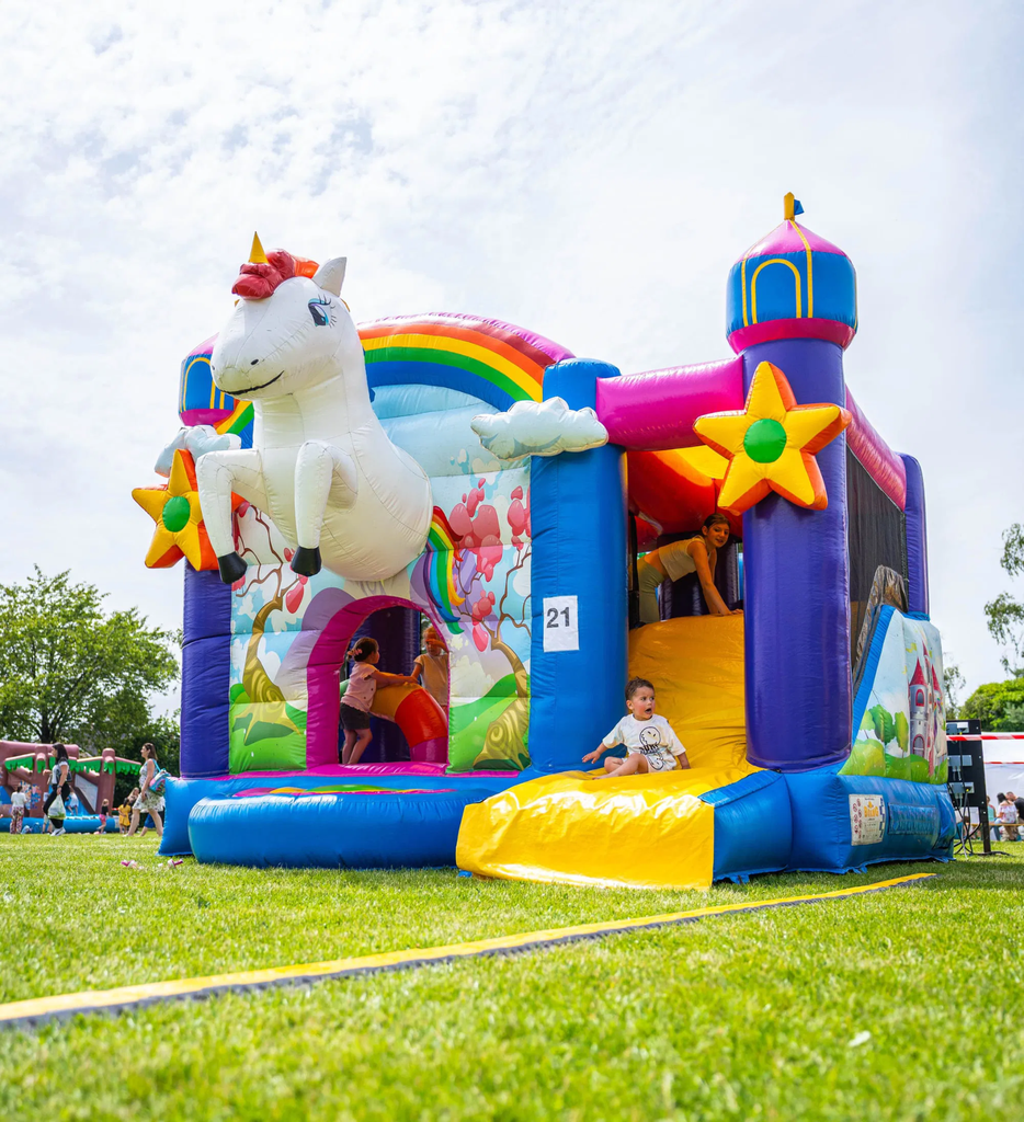 [Château gonflable] CHÂTEAU MULTIPLAY LICORNE