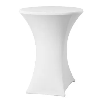 Nappe table mange-debout Blanc 80cm