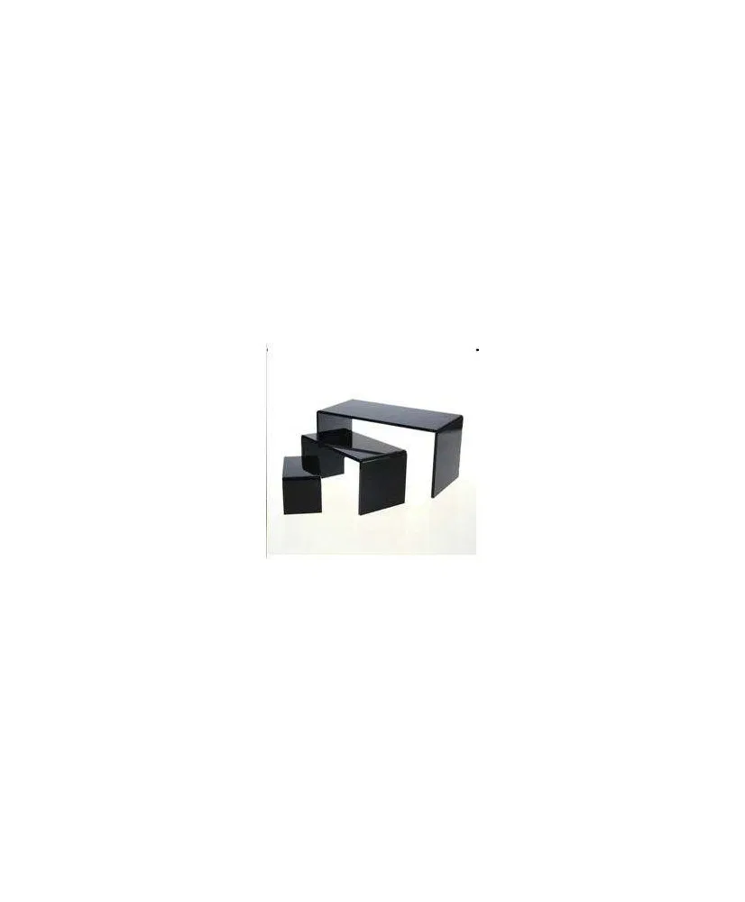 Support buffet acrylique noir 3 pcs