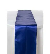 CHEMIN DE TABLE Bleu rois SATIN