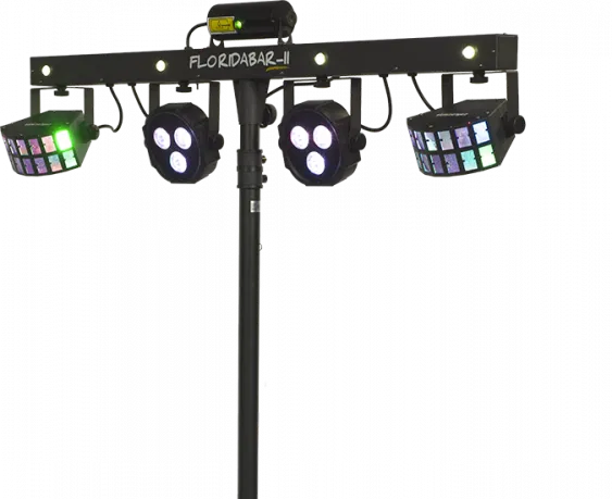 FLORIDA BAR II projecteurs et FX 4-en-1 sur pied