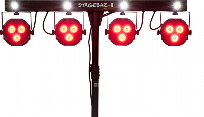 STAGEBAR II projecteurs LED sur pied et pédalier
