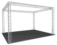 STAND 5M DE LARGE X 5M LONG SUR 3 M HAUT