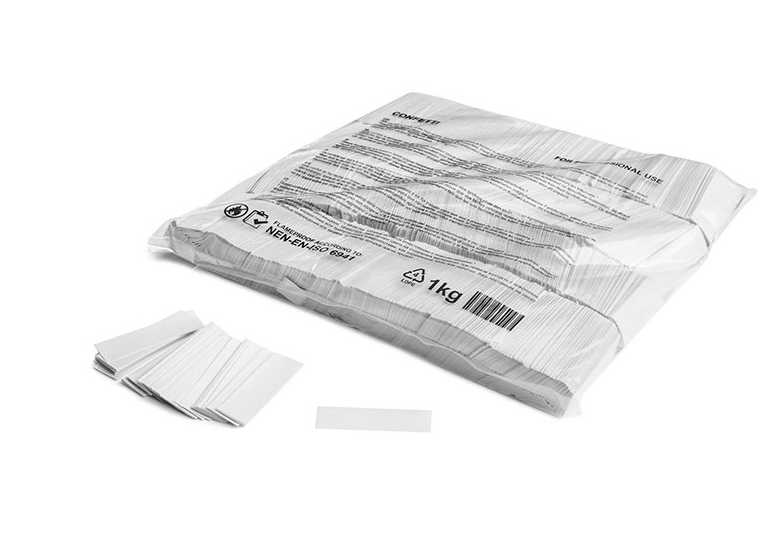 Slowfall Confetti Rectangles 55x17mm - White