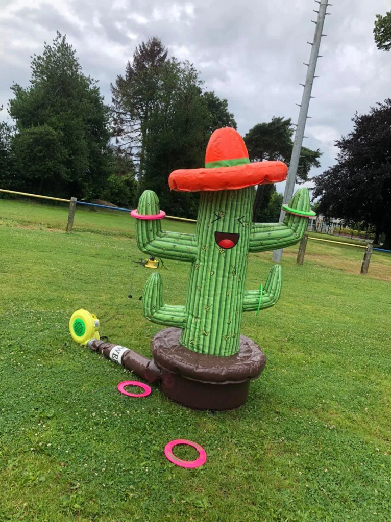 Jeu du cactus gonflable