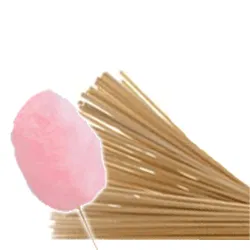 100 Bâtons en bois 35 cm pour barbe a papa