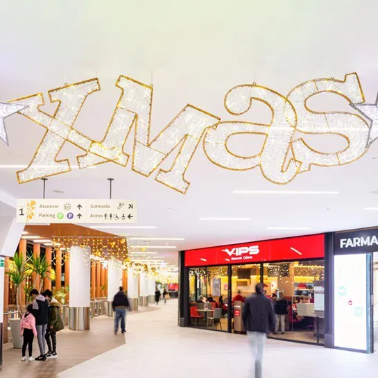 Set de lettres XMAS illuminées "Létra"