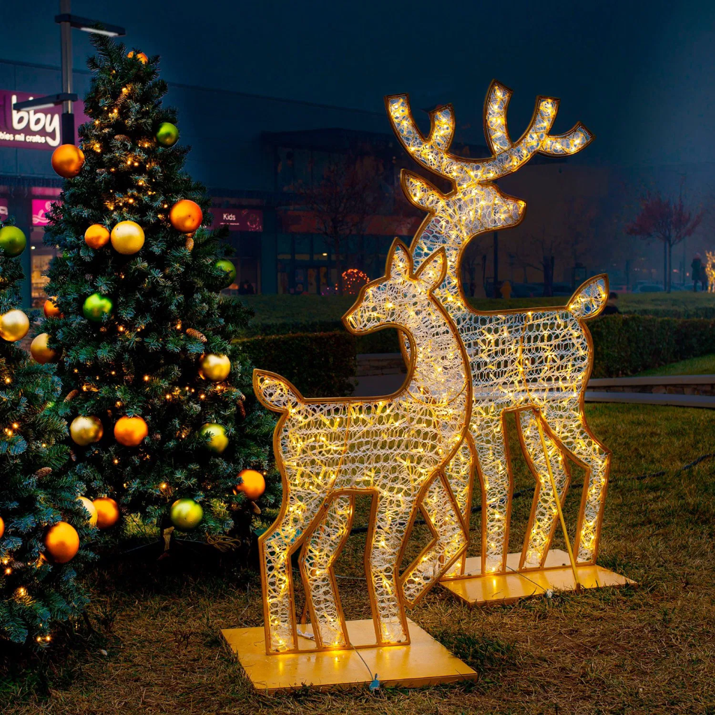 Biche illuminée "Woodford" - leds blanc chaud - 125 x 70 cm - 24V (copie)