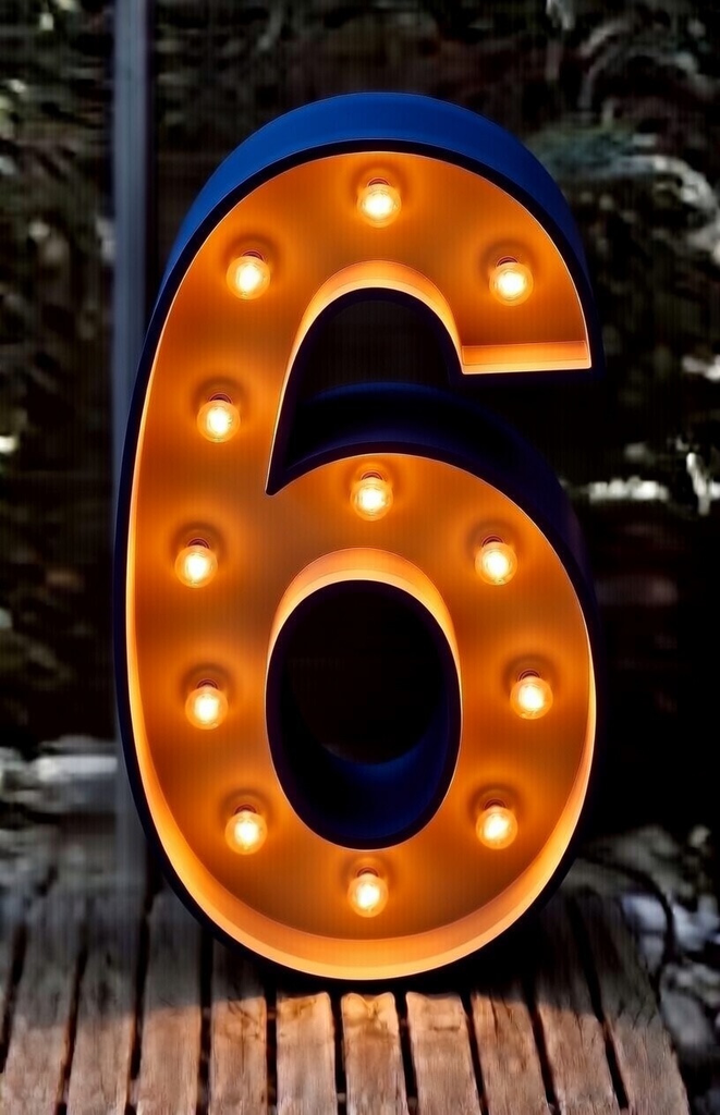 Chiffre Lumineux 6