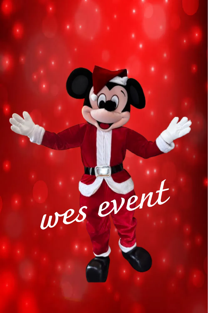 Prestation mascotte mickey Noel  30 min