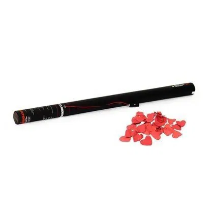 CANON CONFETTI : 80 CM COEUR ROUGE