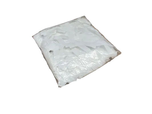 Metallic Confetti Rectangles 55x17mm - White