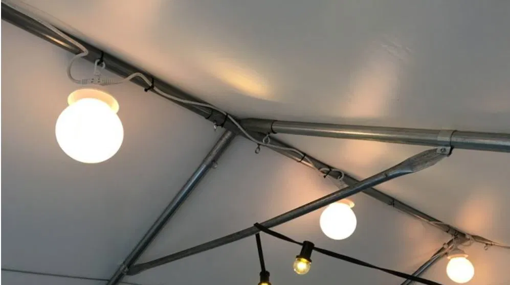 Eclairage tente de réception